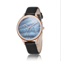 RE 086 Lady Quartz Watch Fashion Dress Bracelet Brand Leather Multi Colored Crystal Wristwatches Elegant Women Watches